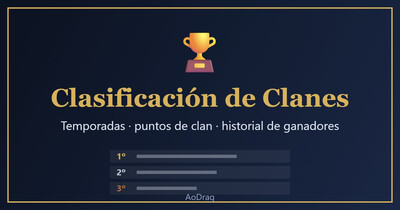 Llega la clasificación de clanes de AoDrag